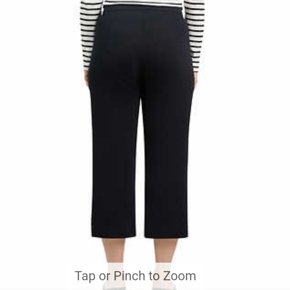 Lands' End Women's Shore Comfort Stretch Knit Carpi Pants Pull On nwt - Picture 2 of 4